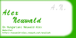 alex neuwald business card